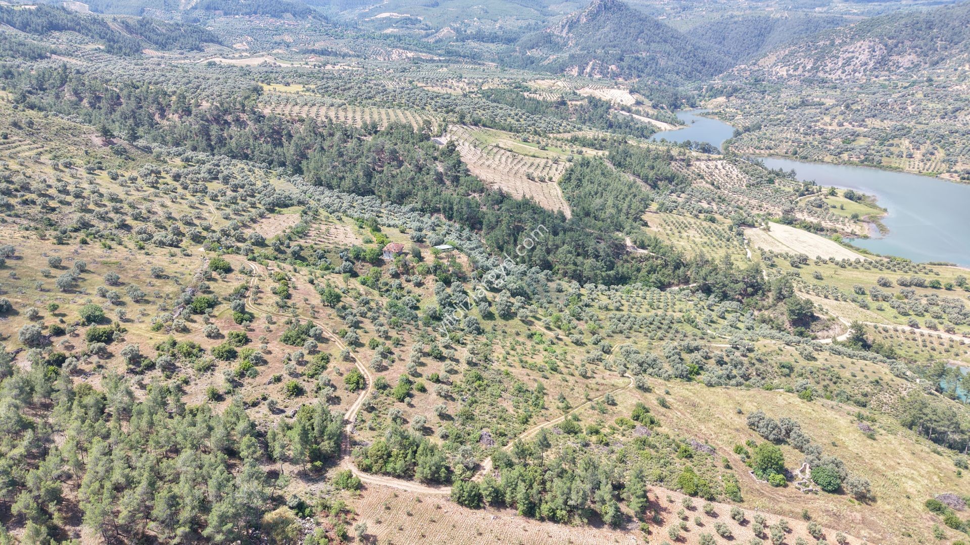 AYDIN BOZDOĞAN KEMER BARAJI MANZARALI 30.182M² TARLA VE KARGİR EV